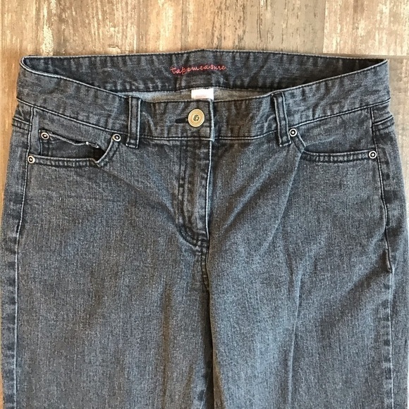 Anthropologie Tapemeasure charcoal grey straight leg stretch jeans size 10 - Picture 6 of 8